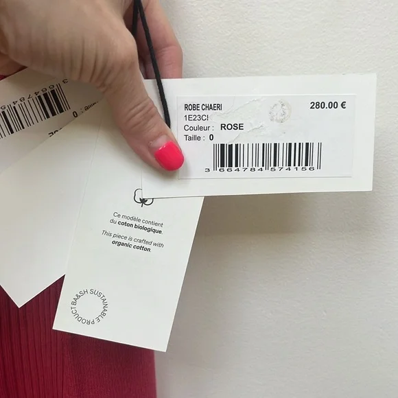 NWT BA&SH chaeri organic cotton dress - Picture 8 of 12